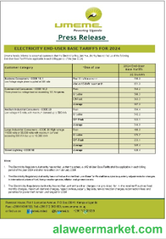 Uganda UMEME business utility bill Word and PDF template